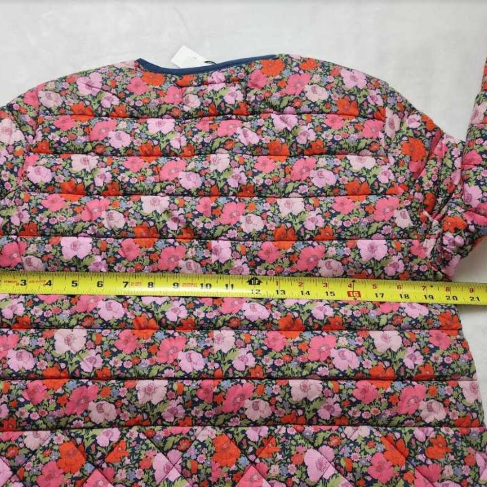 New women's S J Crew quilted lady jacket in Liberty Meadow Song floral - Picture 9 of 12